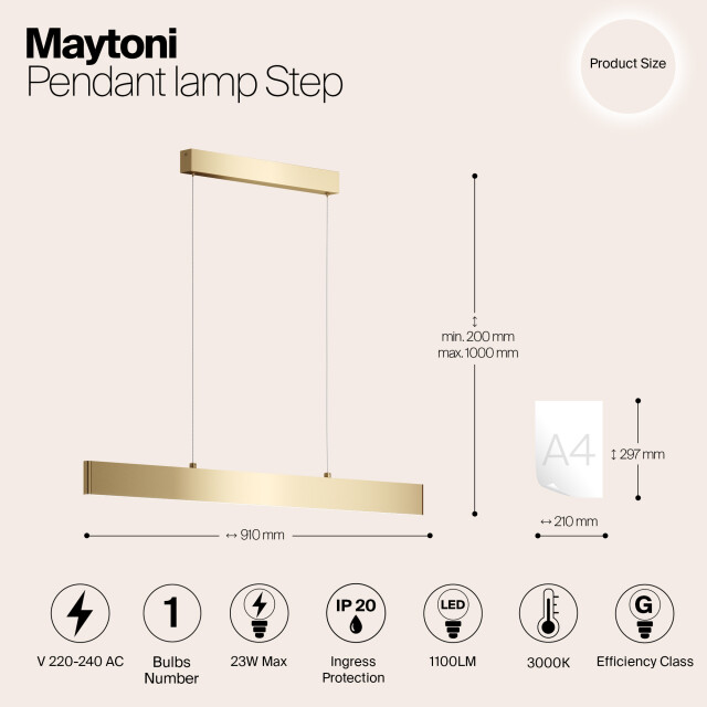Maytoni Technical hanglamp step - 3014667 large