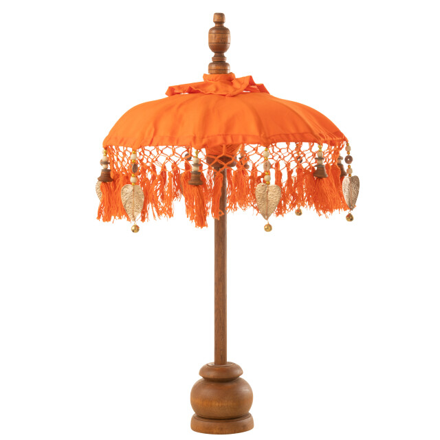 J-Line parasol dayu katoen/hout small 14x14x85cm 3002175 large