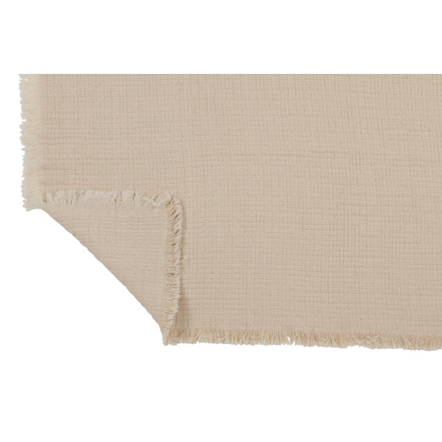 J-Line plaid franjes katoen mousseline licht 130x180x1cm 3065788 large