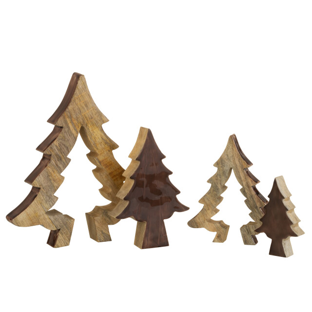 J-Line boom puzzel hout /naturel large 30x26x3.5cm 3001809 large