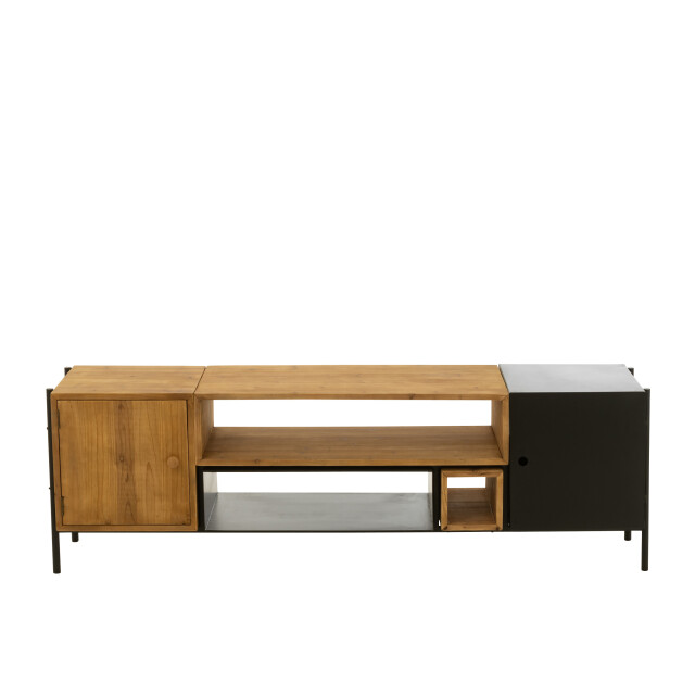 J-Line tv meubel tina hout/ijzer /naturel 160x40x50cm 3013868 large