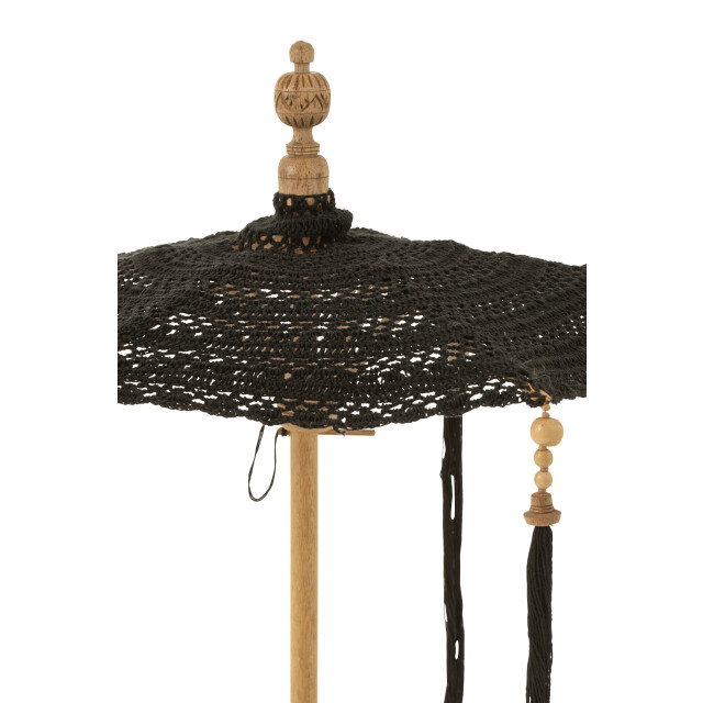 J-Line parasol kwast+voet katoen/hout small 94x53x53cm 3001324 large
