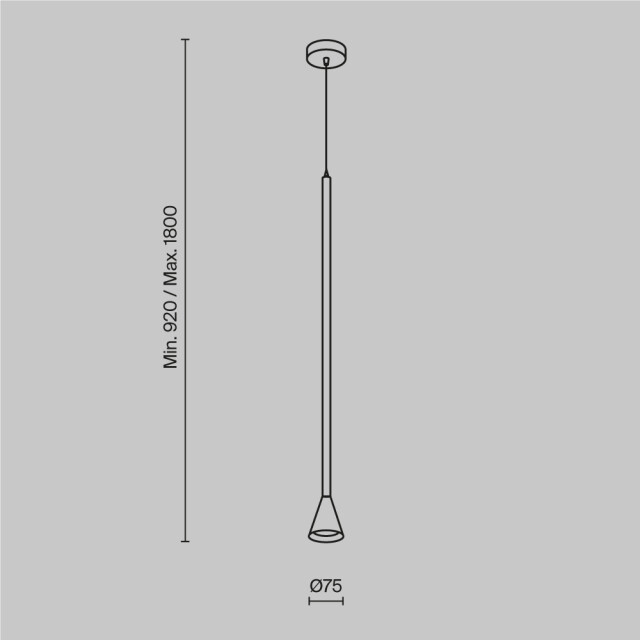 Maytoni Technical hanglamp arrow - Ø7,5 3014677 large