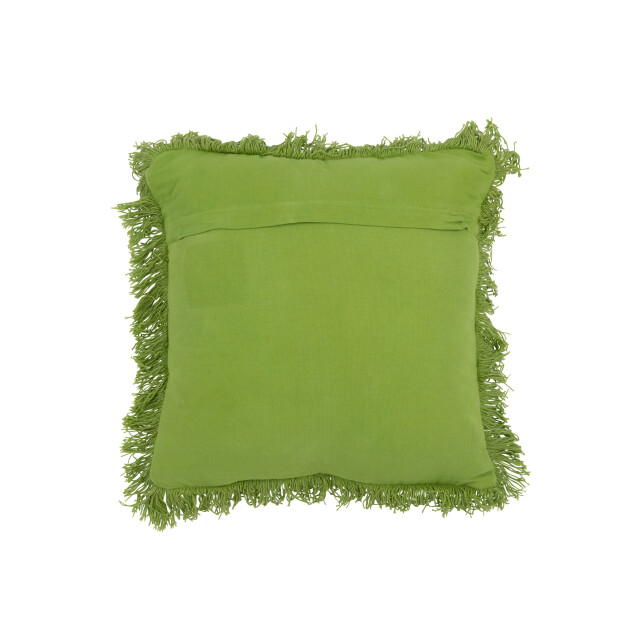 J-Line kussen getufd curves/franjes wol 45x45x12cm 3002109 large