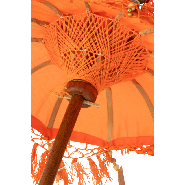 J-Line parasol dayu katoen/hout small 14x14x85cm 3002175 large