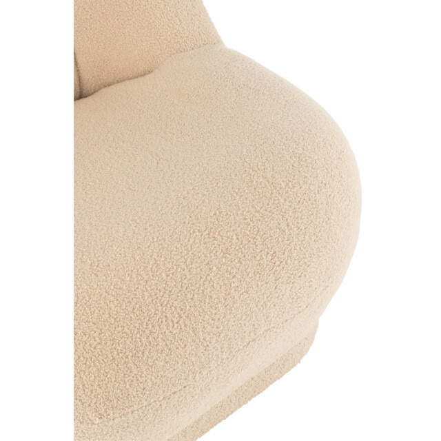 J-Line zetel teddy bouclé warm 78x88x72cm 3001834 large
