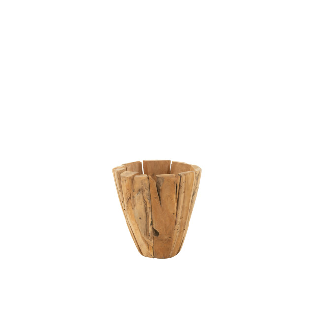 J-Line bloempot jack teak medium 35x35x40cm 3008979 large