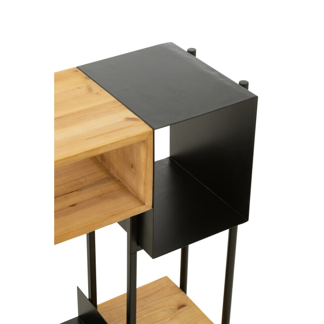J-Line console tina hout/ijzer /naturel 120x30x80cm 3001792 large