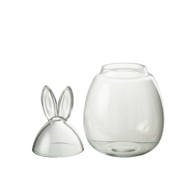 J-Line pot konijn glas large 22.5x22.5x39cm 3007890 large