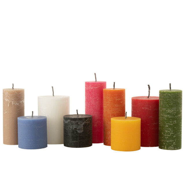 J-Line buitenkaars pilaar paraffine extra large-50uren 28x10x10cm 3009065 large