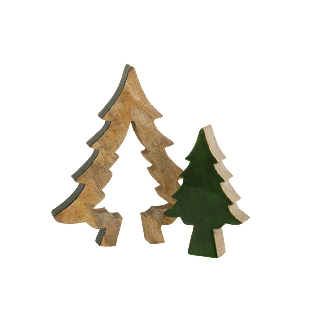 J-Line boom puzzel hout /naturel large 30x26x3.5cm 3001808 large