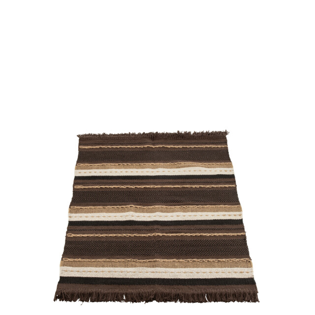 J-Line plaid etnic katoen /zwart/beige 90x150x1cm 3065907 large