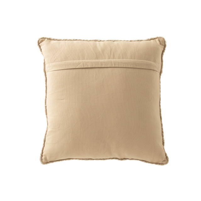 J-Line kussen miami outdoor polyester /wit 42x44x10cm 3065932 large