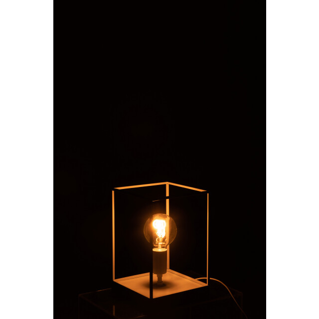 J-Line lamp 1 lamp rechthoekig frame metaal small 20.5x20.5x30cm 3001021 large