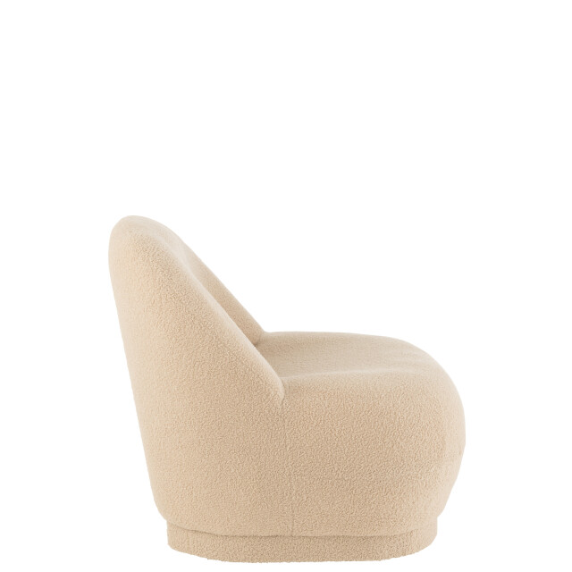 J-Line zetel teddy bouclé warm 78x88x72cm 3001834 large