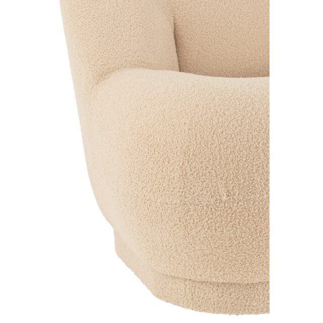 J-Line zetel teddy bouclé warm 78x88x72cm 3001834 large