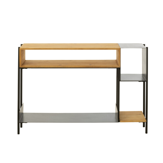 J-Line console tina hout/ijzer /naturel 120x30x80cm 3001792 large