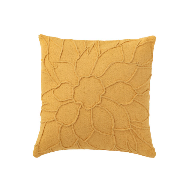 J-Line kussen bloem textiel 43x43x10cm 3065939 large