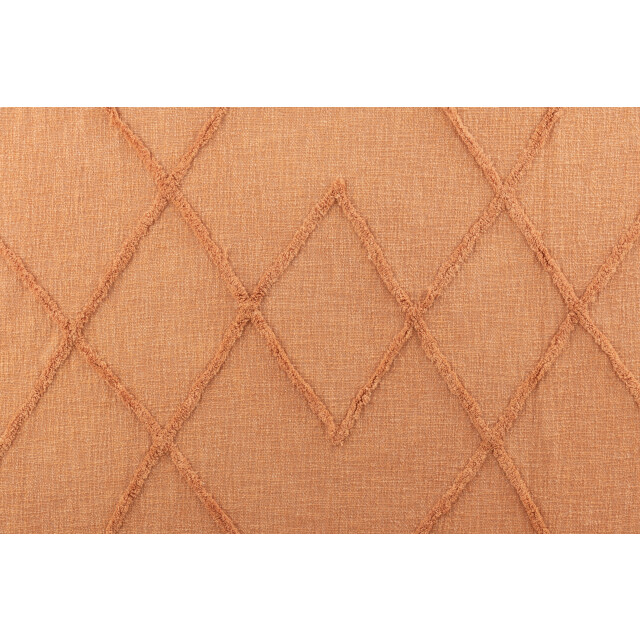 J-Line plaid kwastjes katoen koraal 190x56x1cm 3065962 large