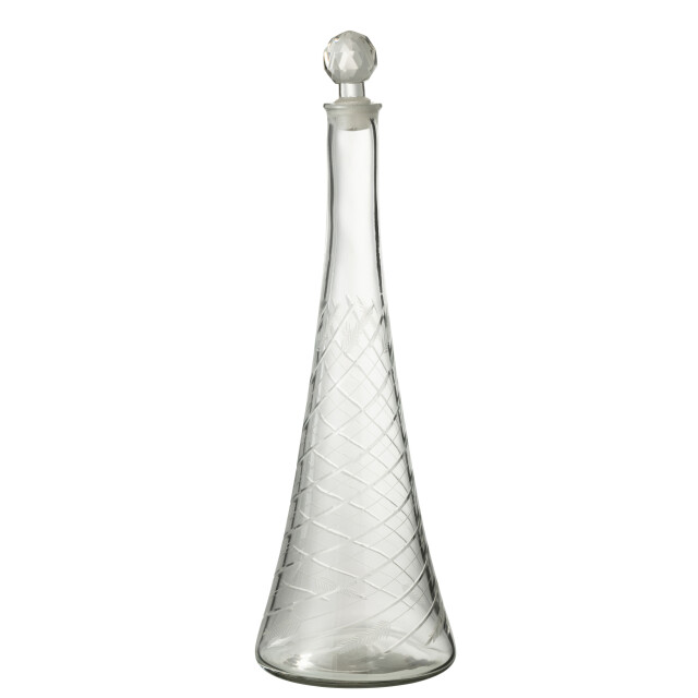J-Line karaf hals glas 13.5x13.5x43cm 3001257 large