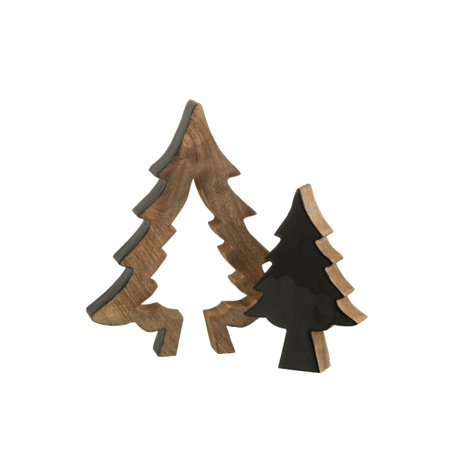 J-Line boom puzzel hout /naturel small 30x26x3.5cm 3001811 large