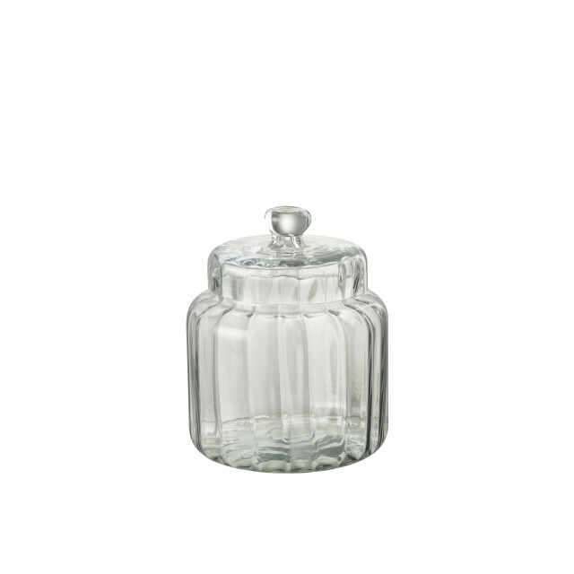 J-Line voorraadpot elia glas small 17.8x17.8x23cm 3007894 large