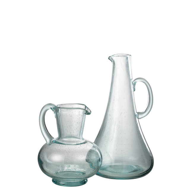J-Line karaf glas licht 19.5x19x34cm 3007996 large