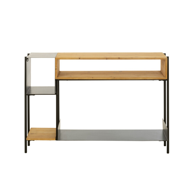 J-Line console tina hout/ijzer /naturel 120x30x80cm 3001792 large