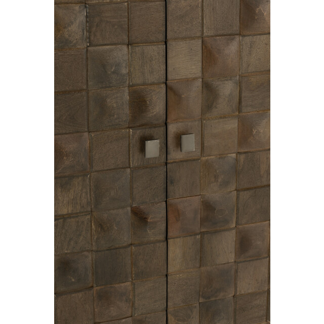 J-Line kast pino metaal/mangohout /grijs 89x42x104cm 3001778 large