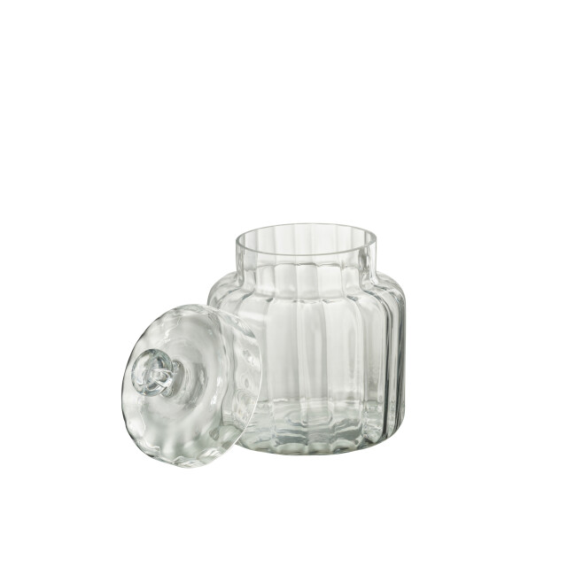 J-Line voorraadpot elia glas small 17.8x17.8x23cm 3007894 large