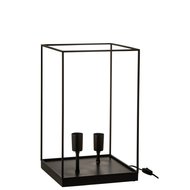 J-Line lamp 2 lampen rechthoekig frame metaal large 30x30x50cm 3001036 large