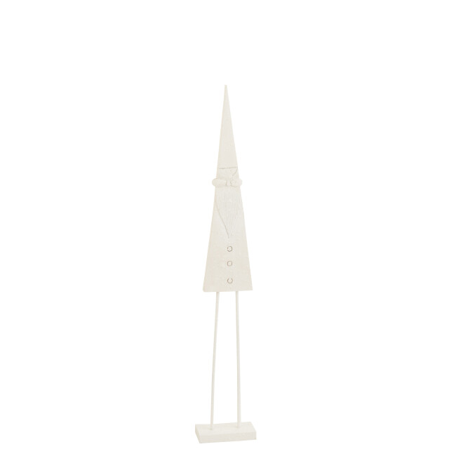 J-Line kerstman op voet hout medium 20x10x121cm 3008960 large