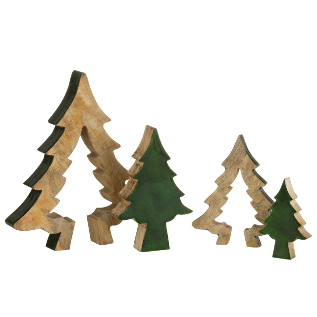 J-Line boom puzzel hout /naturel large 30x26x3.5cm 3001808 large