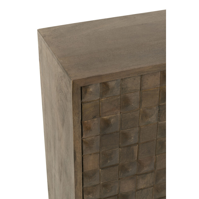J-Line kast pino metaal/mangohout /grijs 89x42x104cm 3001778 large