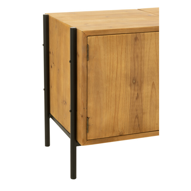 J-Line tv meubel tina hout/ijzer /naturel 160x40x50cm 3013868 large