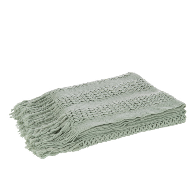 J-Line plaid gebreid acryl licht 160x130x1cm 3065980 large