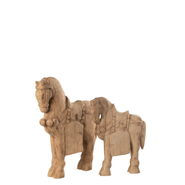J-Line paard hout large 37x9x49.5cm 3007929 large