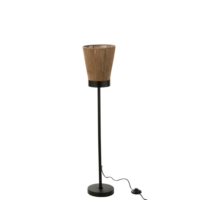 J-Line staanlamp luna jute beige medium 22x22x100cm 3001170 large