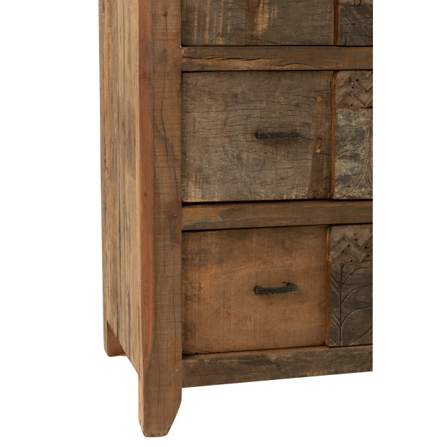 J-Line kast verouderd hout 100x50x95cm 3014998 large