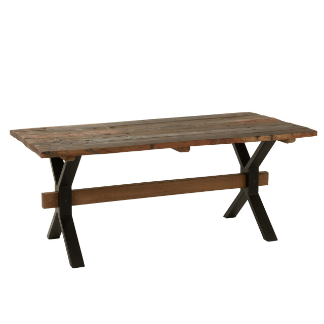 J-Line eettafel verouderd hout 180x89x76cm 3001146 large