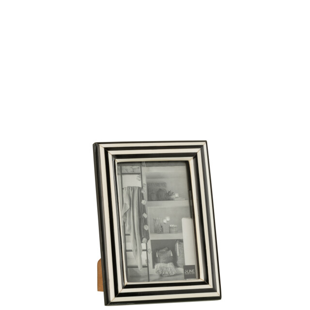 J-Line fotokader rechthoek lijnen resine /wit small 9x14x20cm 3007729 large