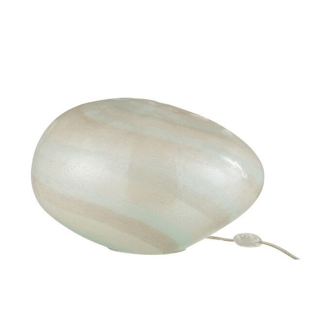 J-Line lamp parel ovaal glas 40x30x24cm 3001166 large