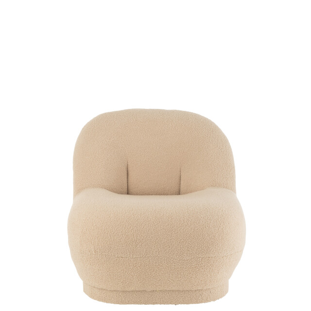 J-Line zetel teddy bouclé warm 78x88x72cm 3001834 large