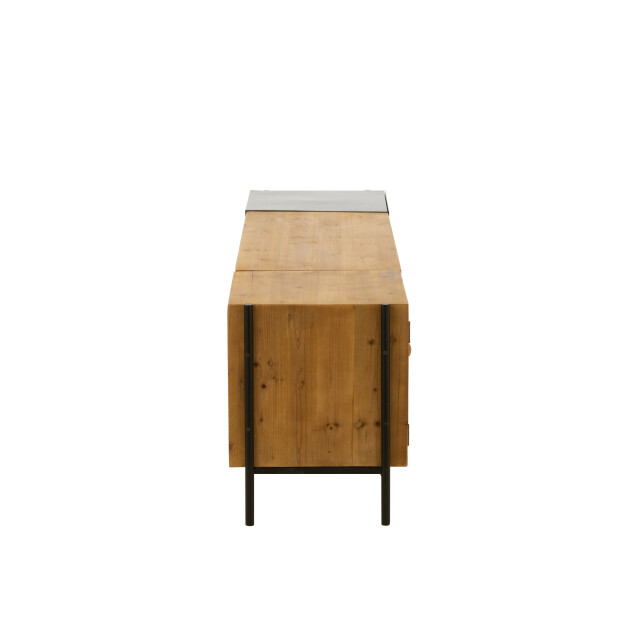 J-Line tv meubel tina hout/ijzer /naturel 160x40x50cm 3013868 large