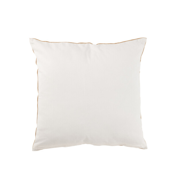 J-Line kussen olifant textiel naturel/wit large 60x60x11.5cm 3065978 large