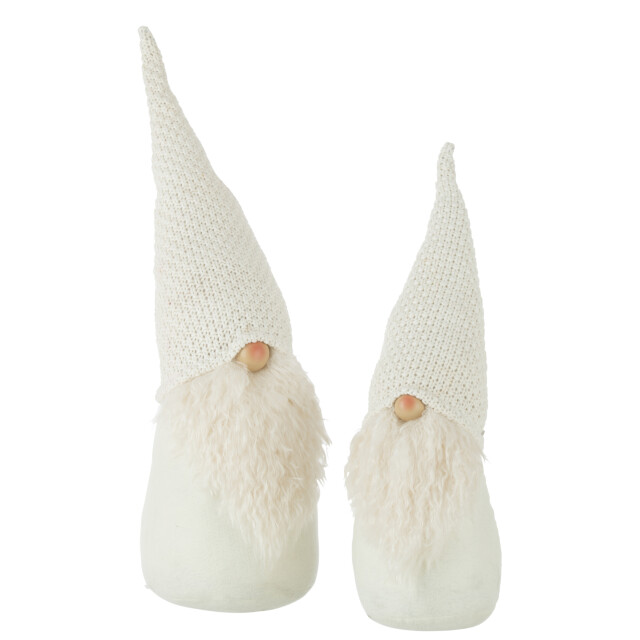 J-Line kerstman poly wit large 16x16x57cm 3007078 large