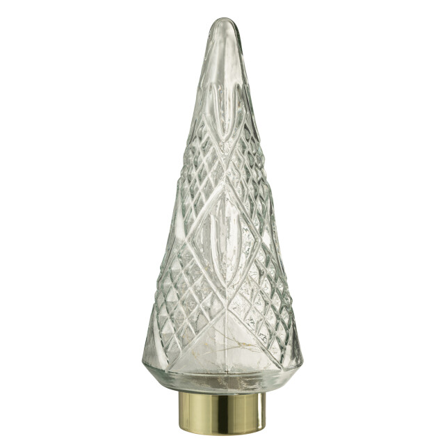 J-Line kerstboom led glas large 18x18x47cm 3007060 large