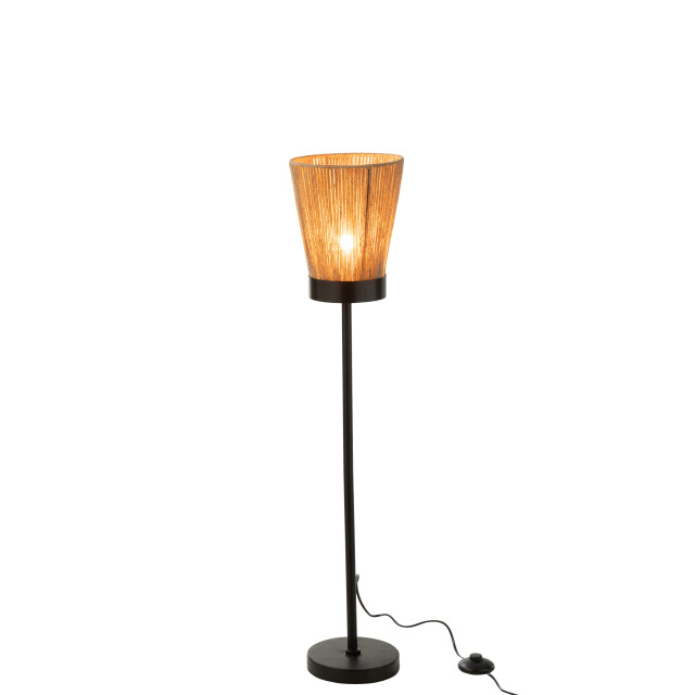 J-Line staanlamp luna jute beige medium 22x22x100cm 3001170 large