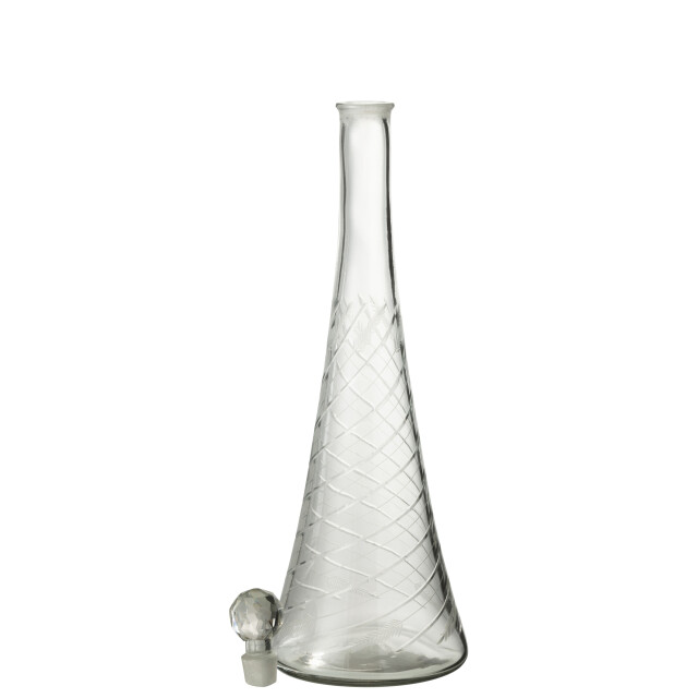 J-Line karaf hals glas 13.5x13.5x43cm 3001257 large