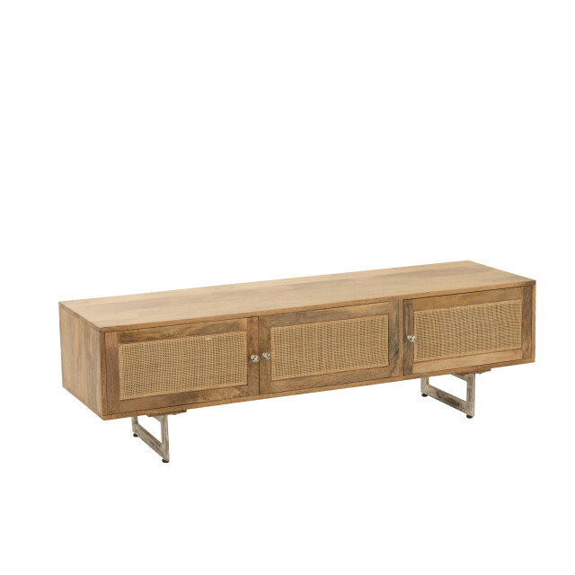 J-Line tv stand rattan mangohout 120x43x49cm 3013830 large